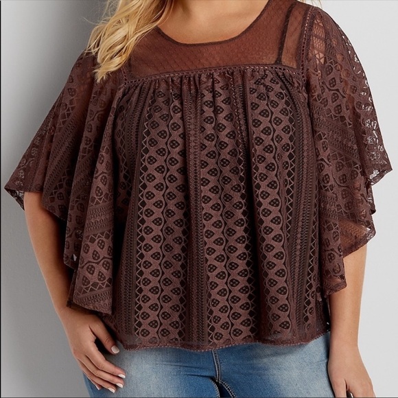 Maurices Tops - Maurice’s purple lace blouse
